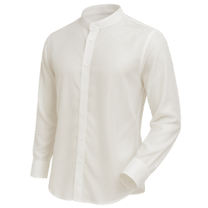 Camisa de seda cuello Mandarín